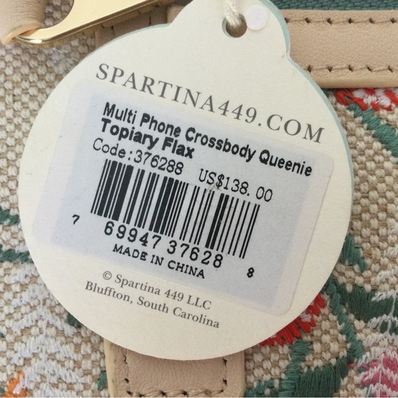 NWT Spartina Floral Embroidered Crossbody Bag - Picture 11 of 16